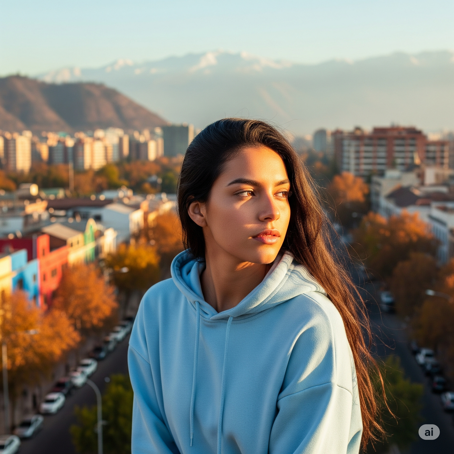 Hoodie Celeste