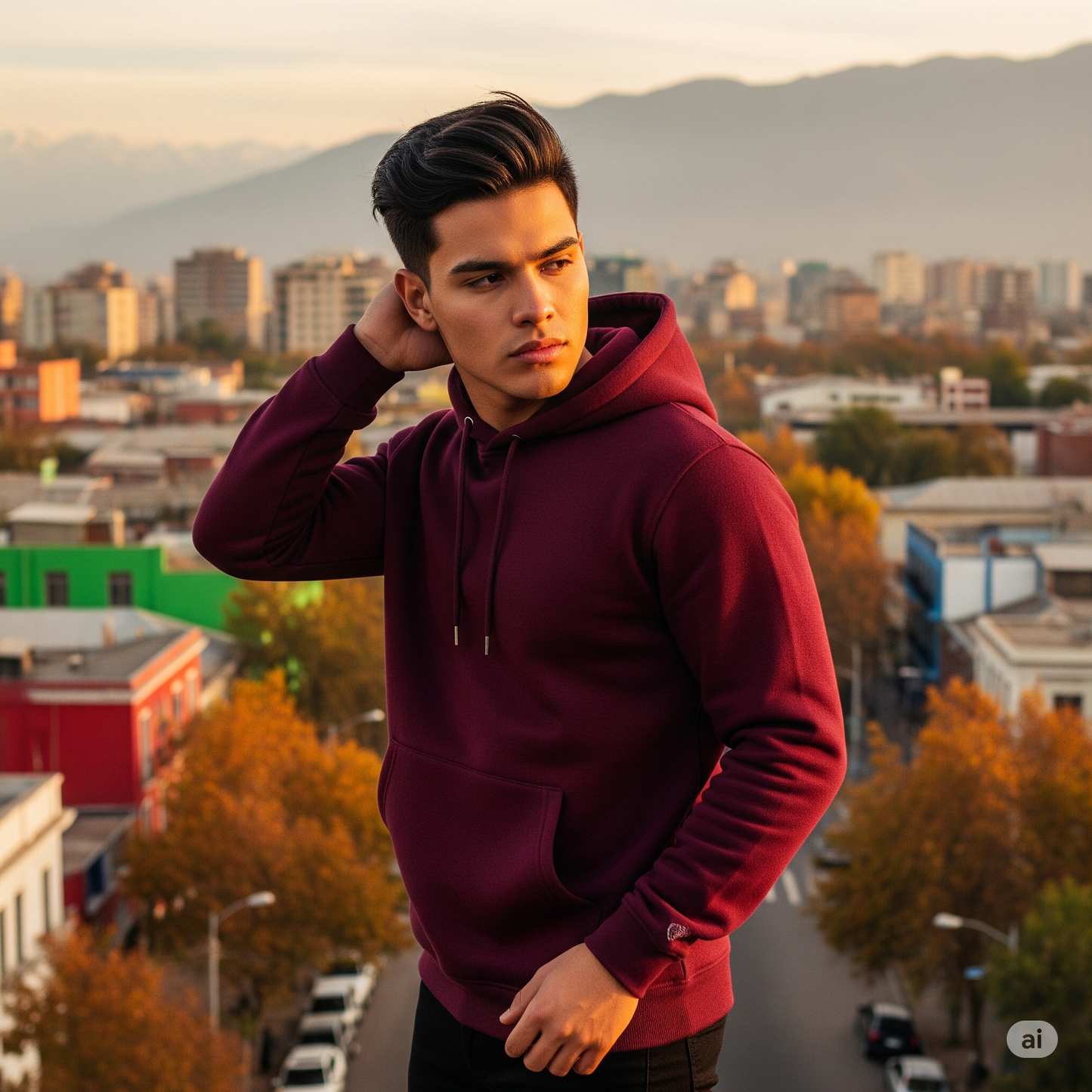 Hoodie Burdeo