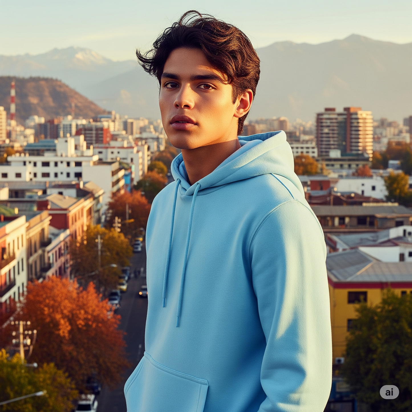 Hoodie Celeste