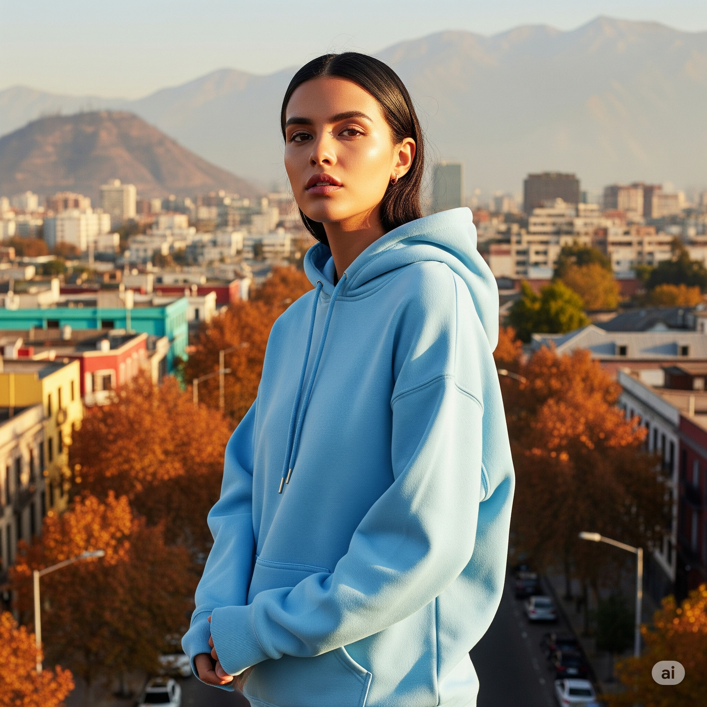Hoodie Celeste