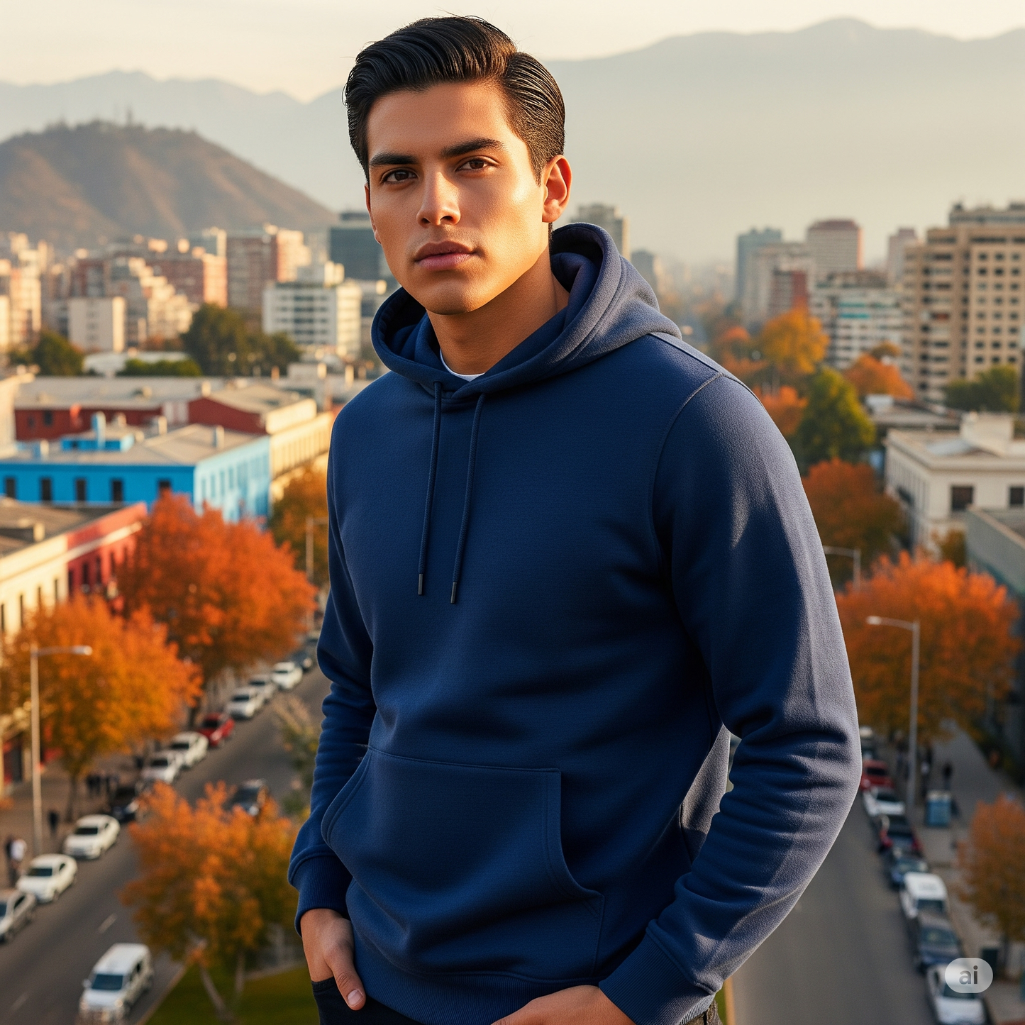 Hoodie Azul Marino