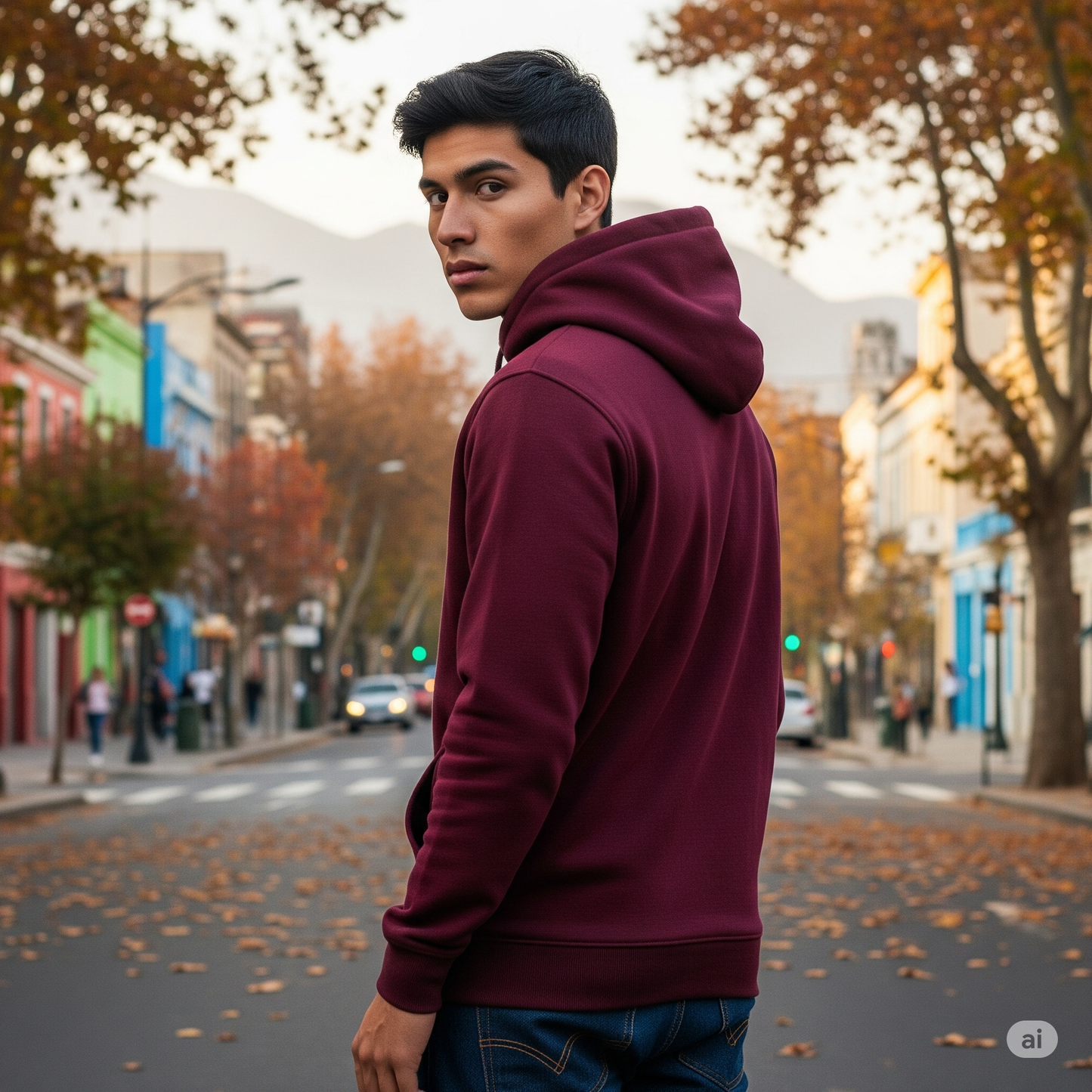 Hoodie Burdeo