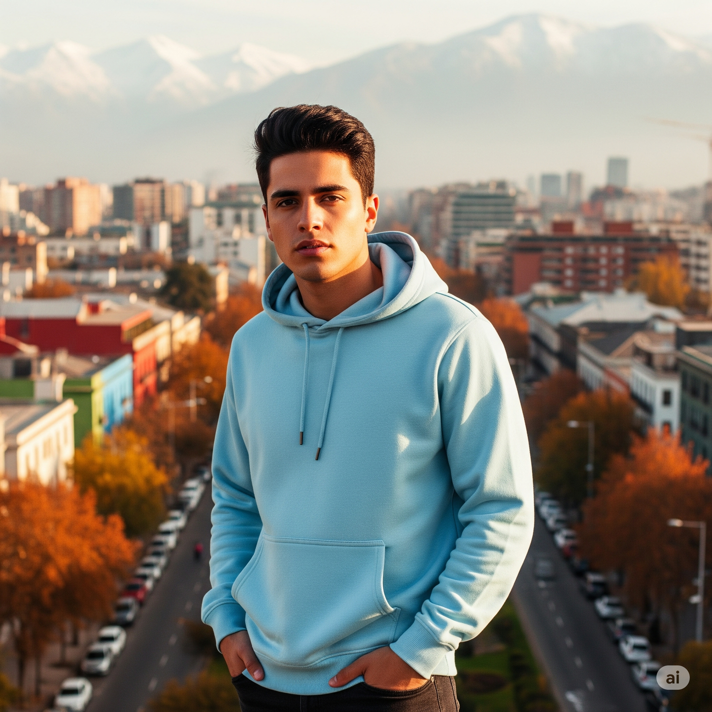 Hoodie Celeste