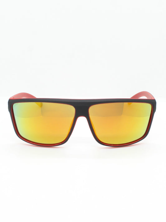 Lentes polarizados rojos